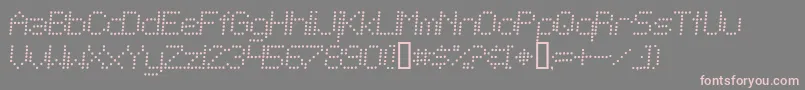 TelegraphicLightBoldItalic Font – Pink Fonts on Gray Background