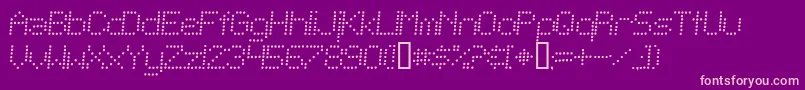 TelegraphicLightBoldItalic Font – Pink Fonts on Purple Background