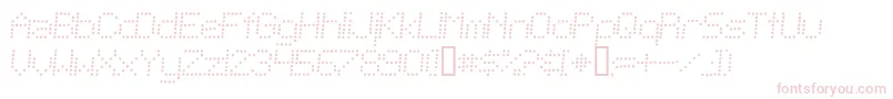 TelegraphicLightBoldItalic Font – Pink Fonts on White Background