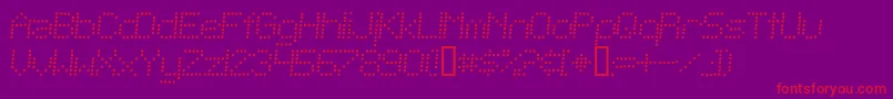 TelegraphicLightBoldItalic Font – Red Fonts on Purple Background