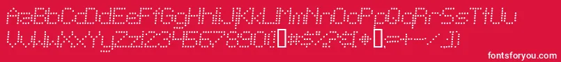 TelegraphicLightBoldItalic Font – White Fonts on Red Background