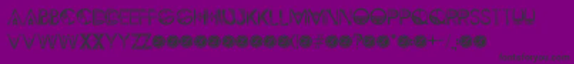 ZilapGeometrikDemo Font – Black Fonts on Purple Background