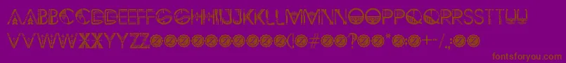 ZilapGeometrikDemo Font – Brown Fonts on Purple Background