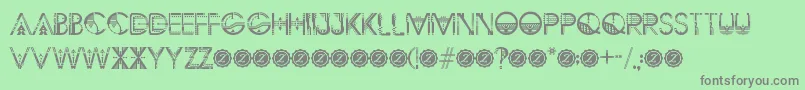 ZilapGeometrikDemo Font – Gray Fonts on Green Background