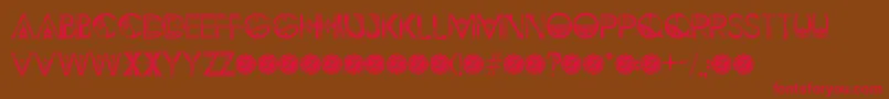 ZilapGeometrikDemo Font – Red Fonts on Brown Background