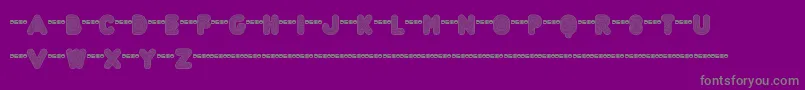 FtAcidtestRegressive Font – Gray Fonts on Purple Background