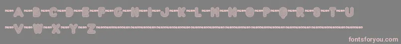 FtAcidtestRegressive Font – Pink Fonts on Gray Background