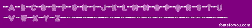FtAcidtestRegressive Font – White Fonts on Purple Background