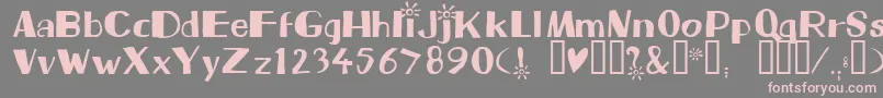 Шрифт Beam – розовые шрифты на сером фоне