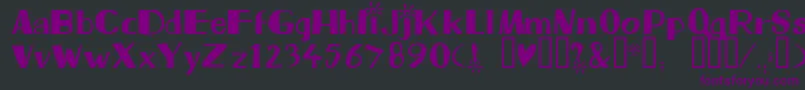 Beam Font – Purple Fonts on Black Background