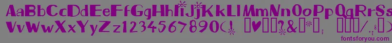 Шрифт Beam – фиолетовые шрифты на сером фоне