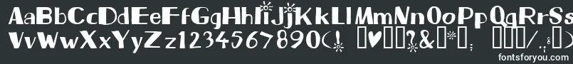 Шрифт Beam – белые шрифты на чёрном фоне