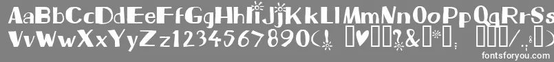 Шрифт Beam – белые шрифты на сером фоне