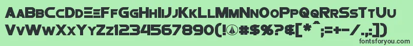 ProtocultureBold Font – Black Fonts on Green Background