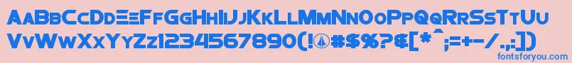 ProtocultureBold Font – Blue Fonts on Pink Background