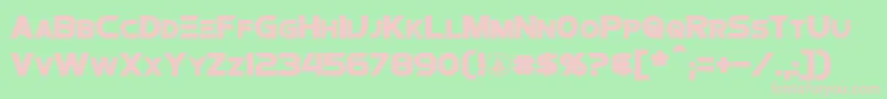 ProtocultureBold Font – Pink Fonts on Green Background
