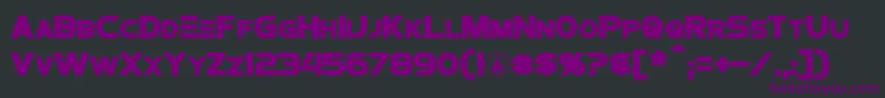 ProtocultureBold Font – Purple Fonts on Black Background
