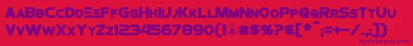 ProtocultureBold Font – Purple Fonts on Red Background