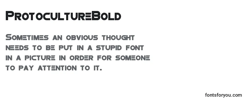 ProtocultureBold Font