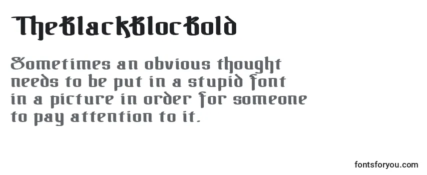 TheBlackBlocBold-fontti