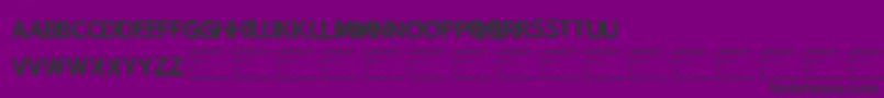 Czcionka NecromongerRegular – czarne czcionki na fioletowym tle