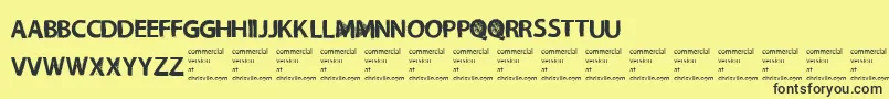 NecromongerRegular Font – Black Fonts on Yellow Background