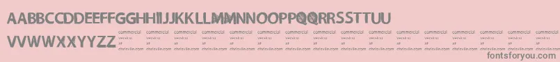 NecromongerRegular Font – Gray Fonts on Pink Background