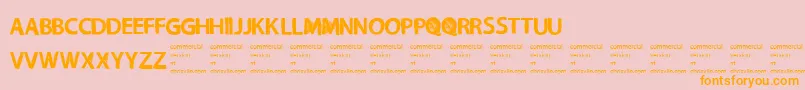 NecromongerRegular Font – Orange Fonts on Pink Background