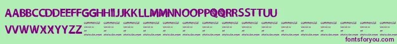 NecromongerRegular Font – Purple Fonts on Green Background