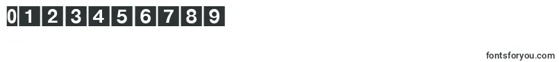 DeutschebahnagOne-Schriftart – Schriften für Zahlen und Nummern