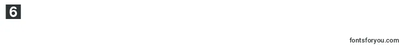 フォントDeutschebahnagOne – フォント数字6
