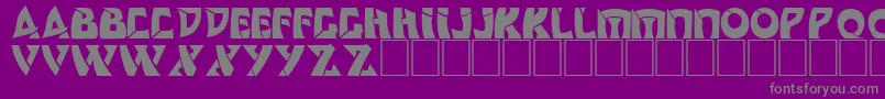 DsComedyCyrBold Font – Gray Fonts on Purple Background