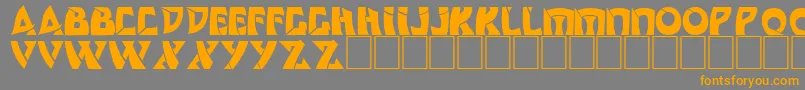 DsComedyCyrBold Font – Orange Fonts on Gray Background