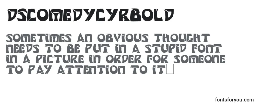 DsComedyCyrBold-fontti