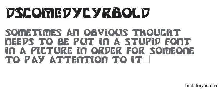 DsComedyCyrBold Font