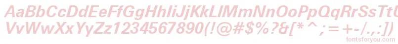 Zurichbi Font – Pink Fonts on White Background