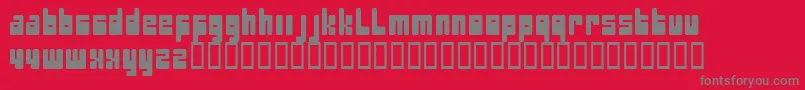 Pectopah Font – Gray Fonts on Red Background