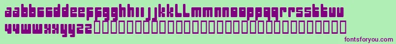 Pectopah Font – Purple Fonts on Green Background