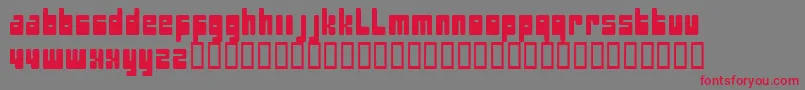 Pectopah Font – Red Fonts on Gray Background