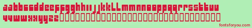 Pectopah Font – Red Fonts on Green Background