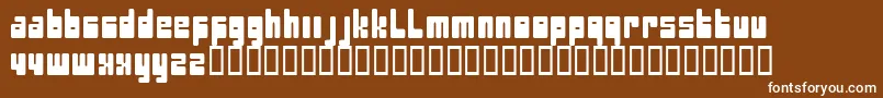 Pectopah Font – White Fonts on Brown Background