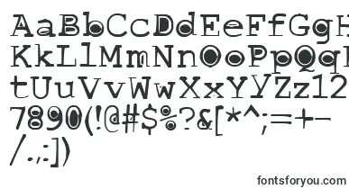 Buttlint font – typewriter Fonts