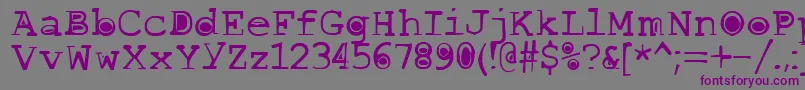 Шрифт Buttlint – фиолетовые шрифты на сером фоне