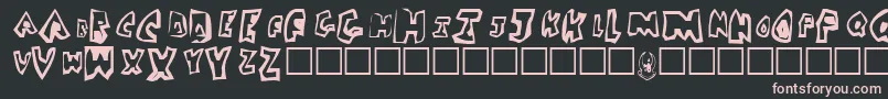 Dicksoup Font – Pink Fonts on Black Background