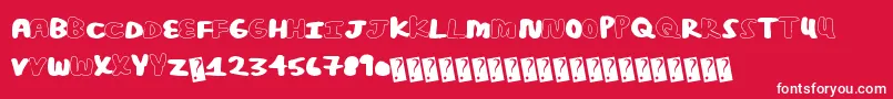 Posterbold Font – White Fonts on Red Background