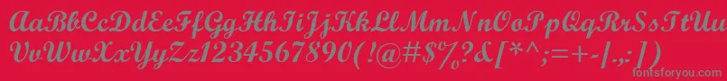 Więcej informacji o czcionce ScriptMtBold Czcionka ScriptMtBold – szare czcionki na czerwonym tle