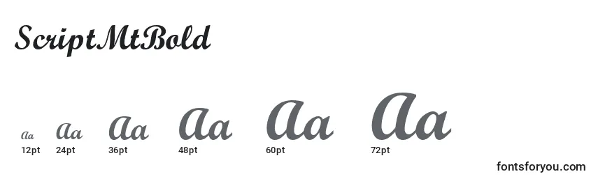 ScriptMtBold Font Sizes