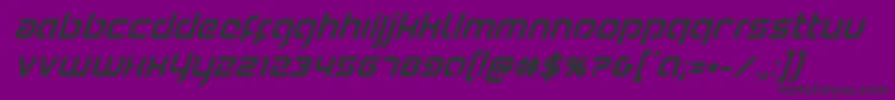 Youngerbloodboldsuperital Font – Black Fonts on Purple Background