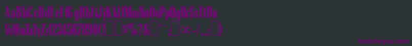 R650DecoRegular Font – Purple Fonts on Black Background