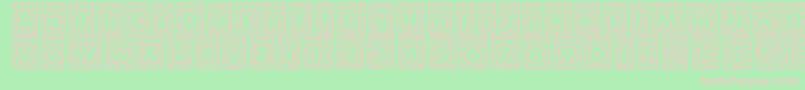 QuintusLeadedglass Font – Pink Fonts on Green Background